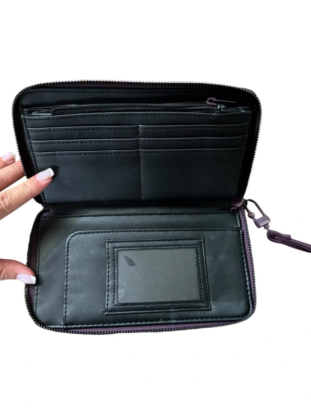 Betsey Johnson Deep Purple Zip-Around Wallet